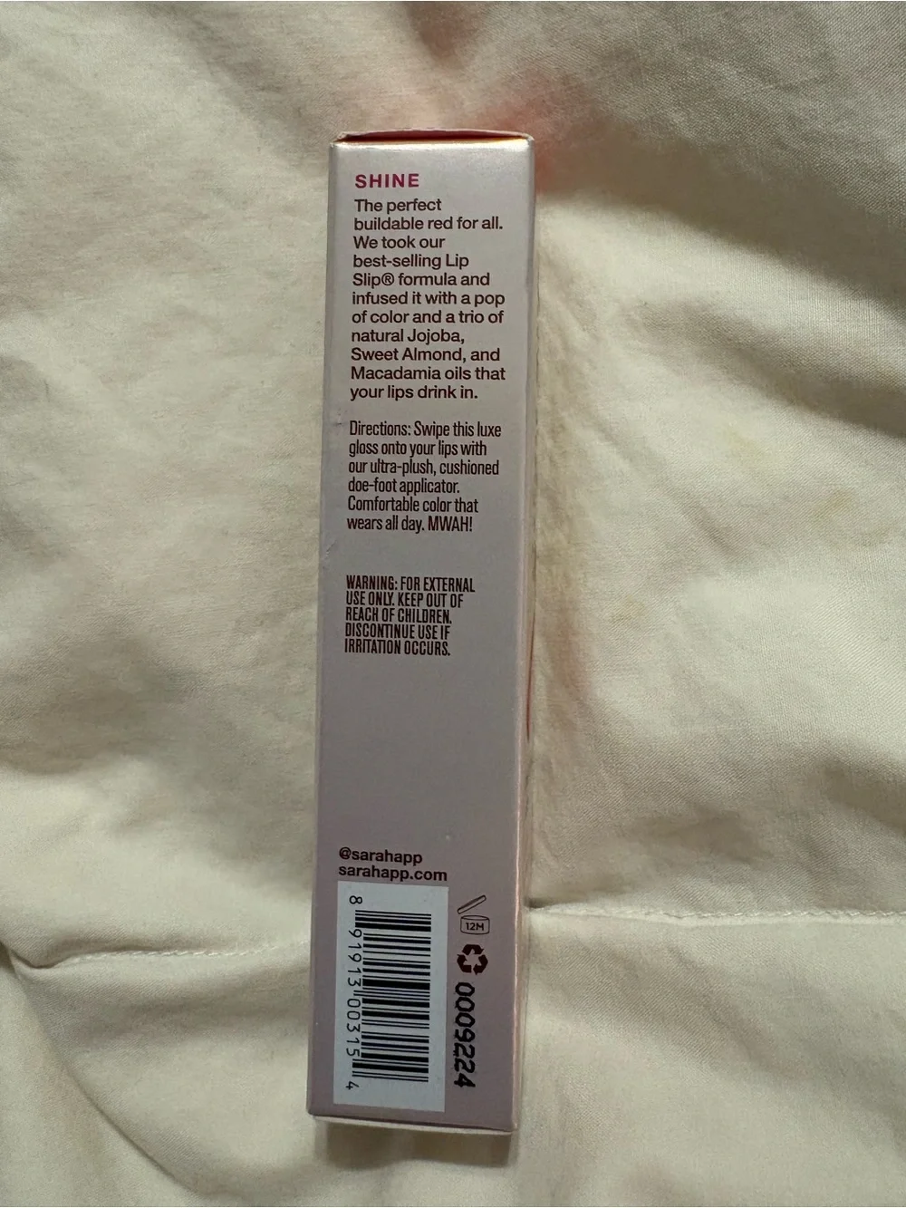 NIB Sara Happ One Luxe Gloss - The Cherry Slip $28